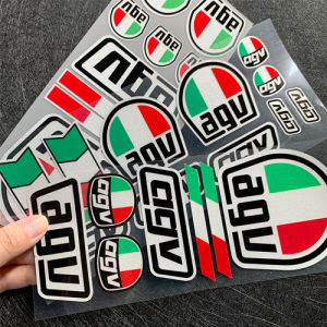 Motorcycle AGV Helmet Sticker Reflective Laser A-G-V A-GV Logo Waterproof Vinyl Decal