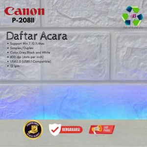 Scanner Canon P-208II Portable Folio F4 - Kondisi Like New Harga Terbaik