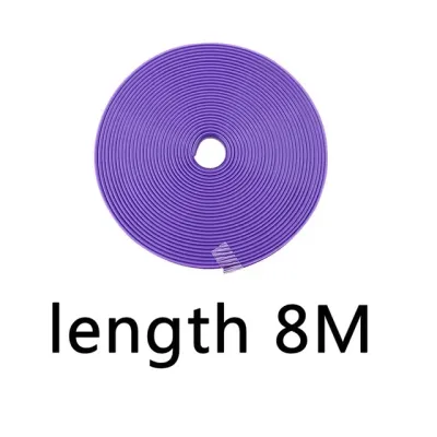 New Fashion 8M Car Wheel Decorative Strip Universal Car Rim Protect Strip Wheel Edge Protector Covers Decoration Accessories