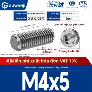 GUWANJI | Vít Đầu Bẹt Chính Xác Hợp Kim Titan TC4
