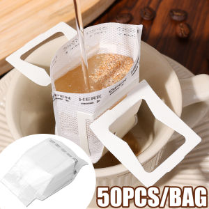 50/100PCS Coffee Fliter Bag Handle Hanging Ear Eco-Friendly Paper Bag Disposable Portable Espresso Coffee Accessories
