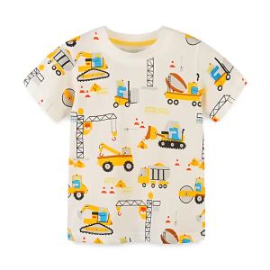 [zensasi] Baju Kaos T-Shirt Anak Laki-Laki Dan Perempuan Lengan Pendek Gambar Kartun Warna Putih