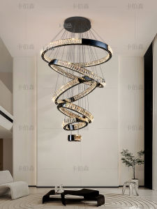 Italian Minimalist Crystal Chandelier for Luxury Living Room