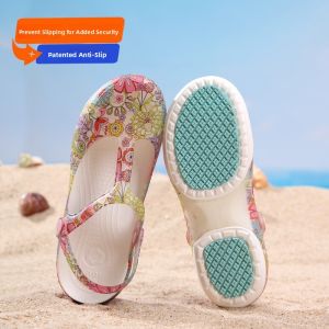 SHIPAILUO | Womens Summer Anti-Slip Thick Bottomed Jelly Toe Covering Beach Sandals Nurse Slippers Comfortable Indoor Outdoor Slip-On Shoes