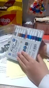 Bút Màu Acrylic Marker 12/24/36/48/60/80 Màu Mingyun - Vẽ Trên Nhiều Chất Liệu