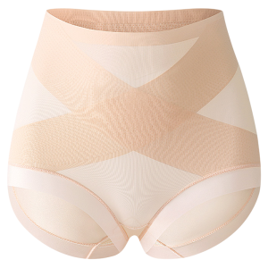 miiow | Seamless High-Waist Abdomen-Correction Ice-Silk Briefs Womens Postpartum Slimming Shaping Summer Thin Hip-Lifting Pants