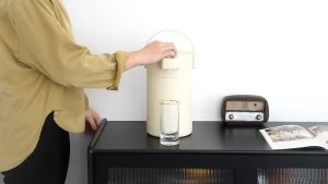 Pneumatic 304 Stainless Steel Kettle Insulated Hot Water Jug Air Pressure Thermos Pot (2500ml)