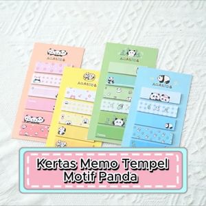 Small Panda Sticky Notes Memo Pesan Tempel Penanda Halaman Buku