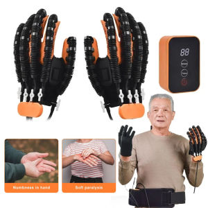 Rehabilitation Robot Gloves Finger Training Glove Robot Glove Hand Exercise Tool For Stroke Hand Hemiplegia Finger Mirror Training 3 Modes Left and Right Hand