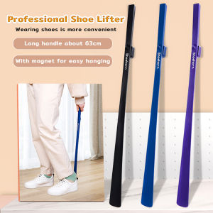 Jozoo Long Handle Professional Shoe Lifter Plastic Spoon Shape Magnetic Creative ShoeHorn