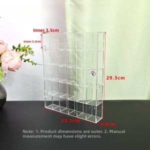 Transparent Acrylic Toy Figure Storage Box Display Shelf Organizer Box for Collectible Storage Home Decor Living Room