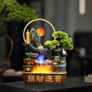 YISHI | Wealth-Attracting Watermill Fountain Decor