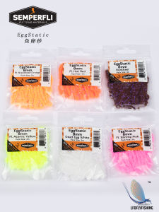 Semperfli EggStatic Fish Egg Silk Fly Fishing Lure Binding Material British Manufacturer Stream Fishing Trout Bass Carp