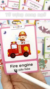 Thẻ học thông minh Mini Flashcard song ngữ Anh - Việt nhiều chủ đề cho bé lựa chọn Xương Rồng Nhỏ