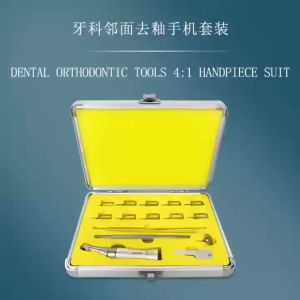 Niceden | Dental System Orthodontic 4:1 Reciprocating Interproximal Strip Contra Angle Handpiece Orthodontic Treatment Enamel Gauge Measur
