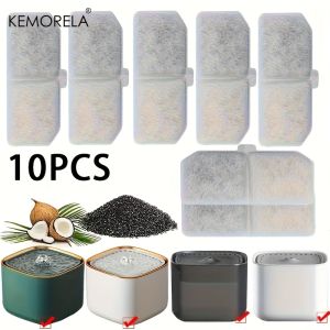 10/16PC Activated Carbon Filters for Pet Water Fountain Replacement 113x43mm Resin Core Compatible with Cat Dog Smart Dispensers