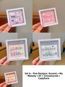 Non-Toxic Odorless Kids Nail Stickers