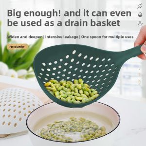 GANGWO | Large Food-Grade Strainer for Noodles and Dumplings with Long Handle and Thickened Design Heat Resistant