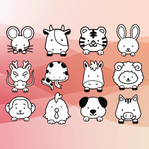 Chinese Zodiac Charm Keychain | Engraved 30mm Stainless Steel | Year of the Horse. | Birthday Gift