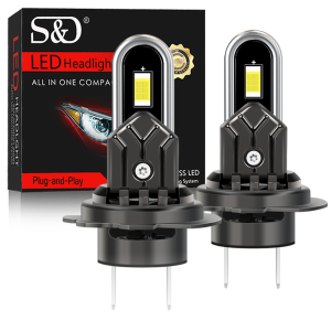 S&D | S&D H7 LED Headlight 100W 40000LM Fog Lights H4 H11 9005 9006 LED Headlights Canbus Car Fog Lighs Bulbs Plug Play 6000k 12V