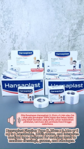 Hansaplast Fixation Micropore Surgical Tape (Without Dispenser) Size [ 1/2" / 1" / 2" ]
