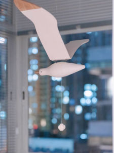 สร้อยคอตกแต่งบ้านแบบแขวนไม้ รูปตุ๊กตาสิงโตทะเล ตกแต่งบ้านแบบลำลอง ตกแต่งห้องเด็ก ตกแต่งบ้านสไตล์ป่า ห้องนอนเด็ก