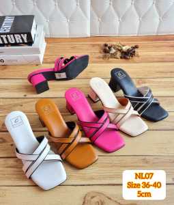 NEW ARRIVAL ABBUSHOES NL 07 sendal hak tahu silang premium sinta 5cm