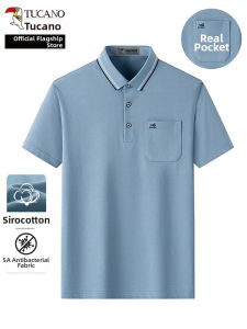 TUCANO | Silk Cotton Short Sleeve Polo T-Shirt