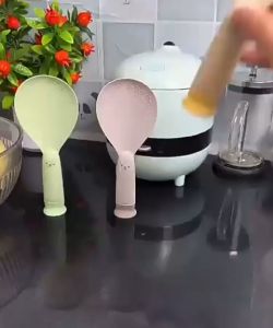 SENDOK CENTONG NASI ANTI LENGKET PREMIUM ANTI JATUH DESIGN GAGANG BISA BERDIRI ANTI DEBU SENDOK NASI BAHAN PLASTIK PREMIUM