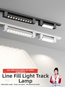 Adjustable Track LED Spotlight Long Strip Diffuse Light Surface Mounted Floodlight for Clothing Store Commercial Use Track Lighting