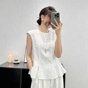 SHIMANQING | Elegant Sleeveless Loose Tunic Top