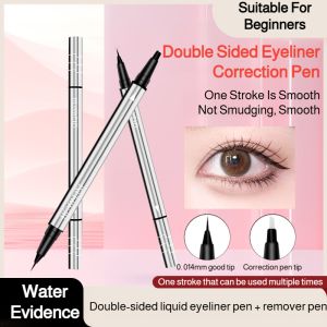 Precision depiction Eyeliner Eyeliner Easy to draw for newbies Sweatproof Natural lit one stroke two heads Paintable and changeable Eyeliner Extremely fine Corrective Eyeliner