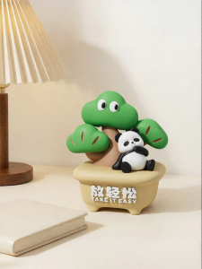 Emotional Stability Office Decor Panda Figurine