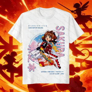 Bandai | Cardcaptor Sakura T-shirt Kawaii Anime Manga Waifu Kero-Chan Gift Shirt Plus Size Mens Shirts Woman t-shirts Tops Kids Shirts