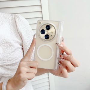 Oppo Find N3 Transparent Magnetic Absorption Luxury Edition Ultra-Thin Full Cover Business Style Mobile Phone Case for Men