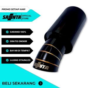 Knalpot Mobil SAVINTA Ujung Stainles Variasi Cacing Dop Edition