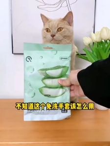 (6ชิ้น) ถุงมือสัตว์เลี้ยงแบบใช้แล้วทิ้ง ดับกลิ่น ดูแลผิวสุนัขและแมว ถุงมือทำความสะอาดระงับกลิ่นกายสำหรับแมวและสุนัข