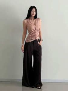 CHANGTONG | Fancy and Niche Irregular Neck Straps Vest for Summer