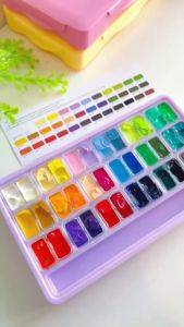 Màu Gouache HIMI Twin Split Cup 36/48 Màu - New 2023