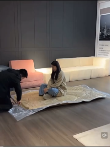 BBG 200cm Living Room Sofa Vacuum Compression Sofa Pure Sponge Single Multifunctional Foldable Special Shaped Sofa Bed Furniture