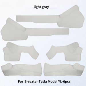 For Tesla 6-Seater Model YL Front and Rear Door Sill Anti Kick Pads Inner Door Sill Anti Step and Anti Protection Pads 6pcs