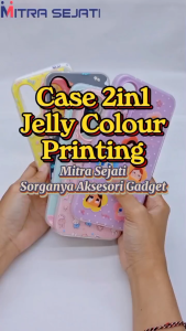Mitra Sejati Case 2in1 Jelly Colour Printing Casing Handphone All Type