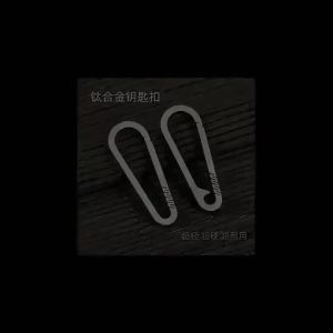 EELHOE | 1 CHIẾC Hợp Kim Titan Móc Khóa Tiranium Khóa Phụ Kiện Ô Tô EDC Ngoài Trời Dụng Cụ Thép Carabiners & Quickdraws