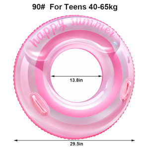 Dual Airbag Swimming Ring Inflatable Pool Float Swim Tube Adults Swimming Circle Pool Accessory Summer Water Sports Swim Float