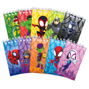 Miniso | 10 Chiếc Dễ Thương Q-Version Spider Mini Xoắn Ốc Sổ Tay Trẻ Em Tạp Chí Sinh Nhật Ủng Hộ Tiệc Sinh Nhật Giải Thưởng Lớp Học