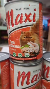 Maxi Cat Kaleng Tuna 400G Wet Food / makanan kucing kaleng / Makanan Basah Kucing