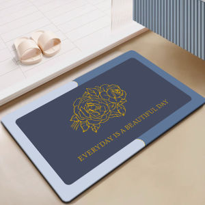 Quick Dry Silicon Dendroid Mat Bathroom Entrance Water Absorbent Non Slip Floor Rug Toilet Door Mat Home Decorative Mat