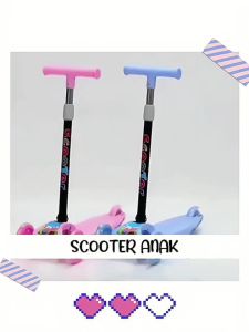 Harga Grosir Skuter Anak & Otoped LED KickBoard Mainan Anak Roda 3