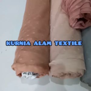 Kain Tile Tulle Tila DOT Tile POLKADOT Halus per ROLL GULUNGAN 45 METER x 140 cm lebar kain Bahan PREMIUM Rok Dress Gaun Kebaya Murah GROSIRAN