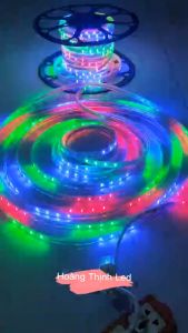 [CHƯA NGUỒN] Dây đèn led 7 màu- led đơn/ led đôi GIÁ BÁN THEO MÉT-dây đèn chống nước trang trí ngoài trời